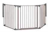 Multigrind Modular Gate - 3 sektioner sandfärgad Safety 1st, 40-214 cm